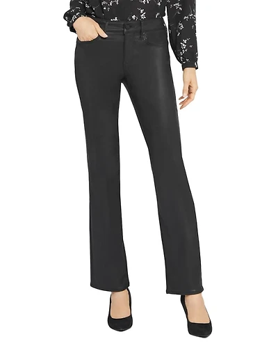 Marilyn Coated High Rise Straight Jeans