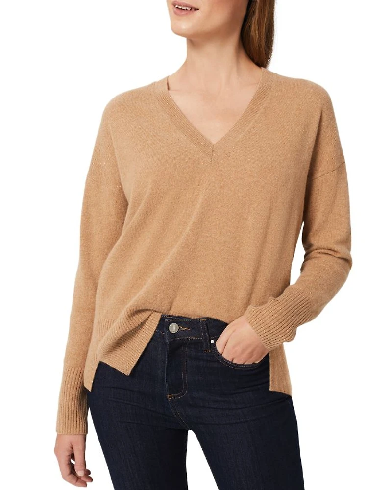 Cashmere Dahlia V-Neck Jumper