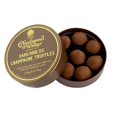 "Marc de Champagne" Dark Chocolate Truffles