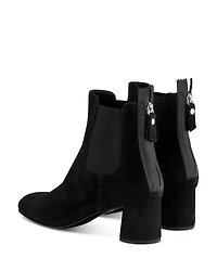 Women's Lisette Almond Toe Mid Heel Stretch Booties