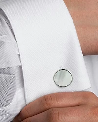 Mother Of Pearl Inlay Stud & Cufflink Set