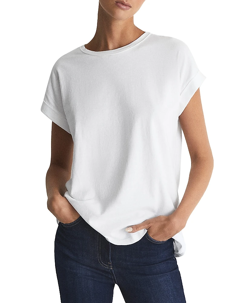 Reiss Tereza Cotton Crewneck Tee