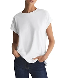 Reiss Tereza Cotton Crewneck Tee