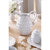 Jardins Du Monde Whitewash Pitcher/Vase