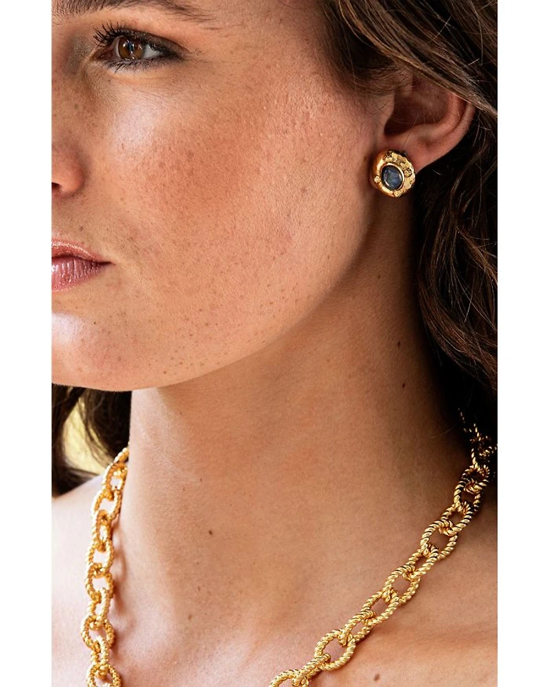 Cleopatra Oval Earrings