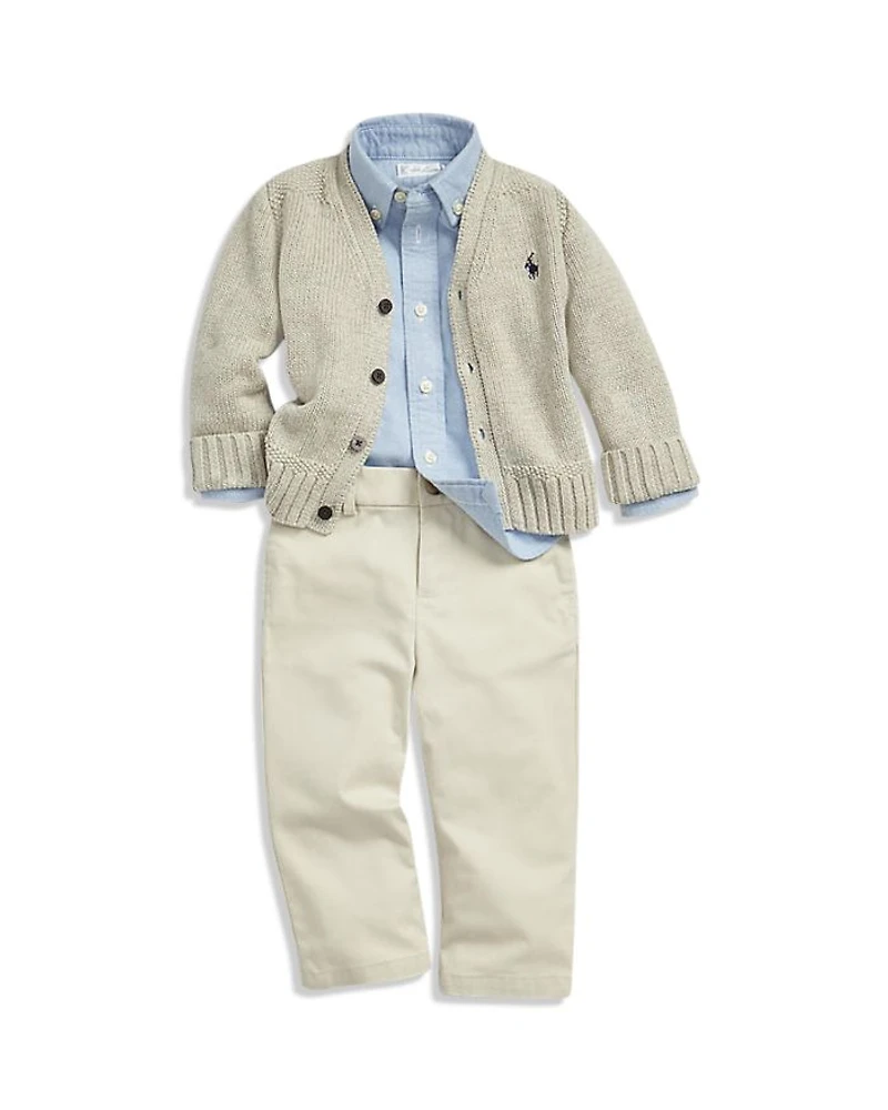 Boys' Combed Cotton Sweater - Baby
