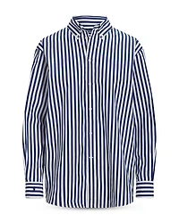 Striped Long Sleeve Cotton Shirt