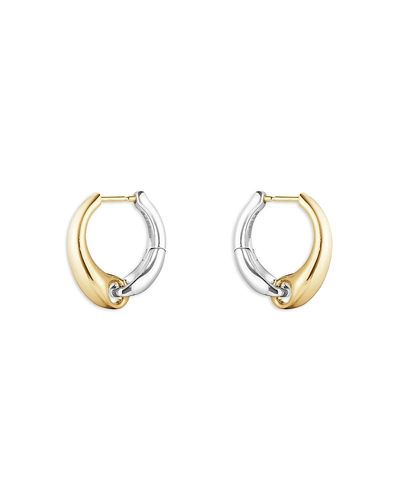 Georg Jensen Reflect Two-Tone Hoop Earrings