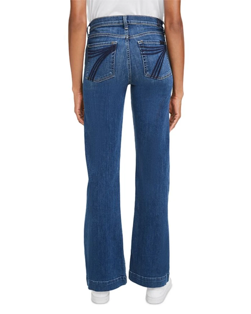Dojo Mid Rise Wide Leg Trouser Jeans Medium Melrose