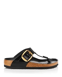 Women's Gizeh High Shine Big Buckle Thong Sandals