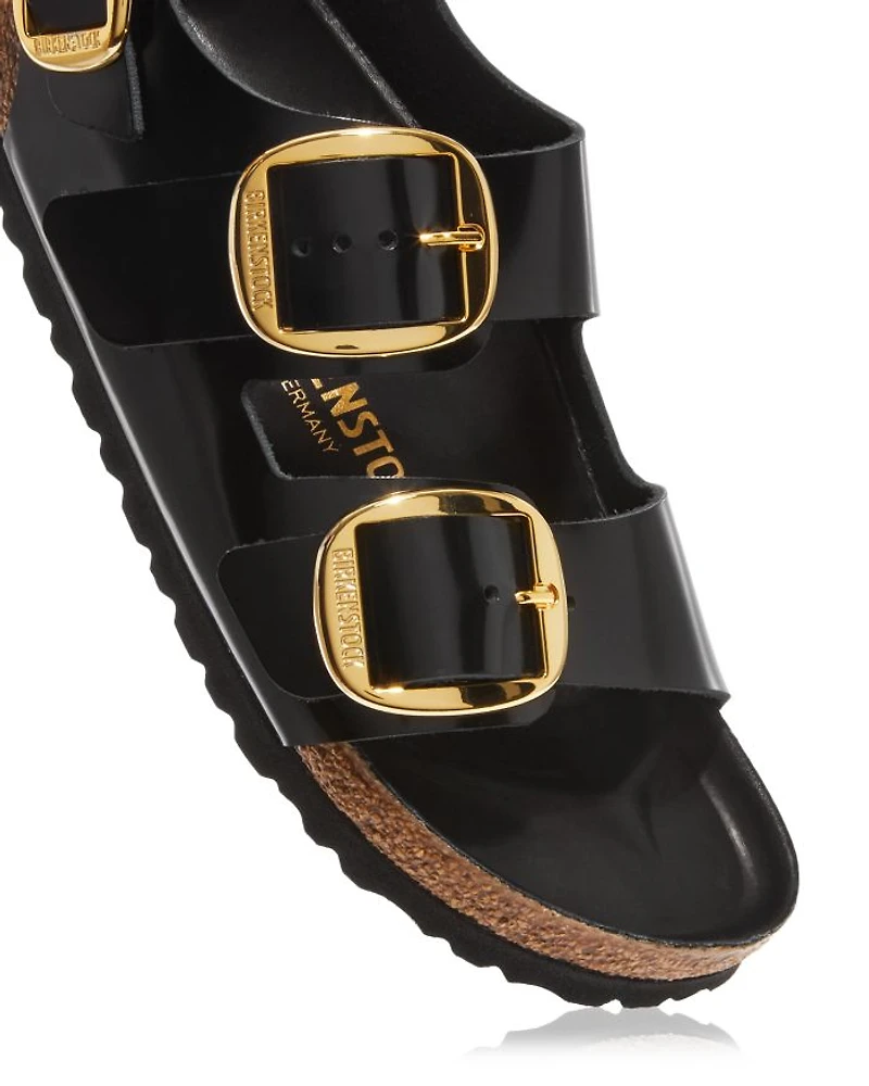 Women's Milano High Shine Big Buckle Sandals