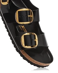 Women's Milano High Shine Big Buckle Sandals
