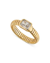 Tennis Omega Flex Ring 18K Gold-Plated
