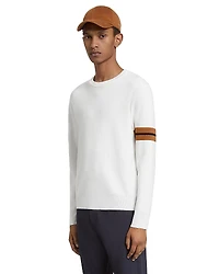 Zegna White High Performance Wool Crewneck Sweater