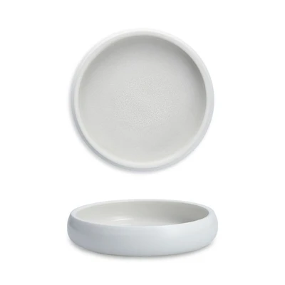 Cloud Terre® 6" Shallow Salad Bowl, White, Set of 4