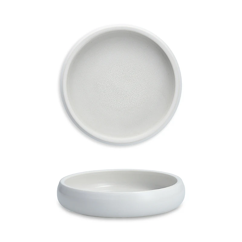 Fortessa Cloud Terre 6 Shallow Salad Bowl, White, Set of 4