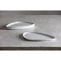 Cloud Terre® 13" Organic Triangle Serving Platter, White