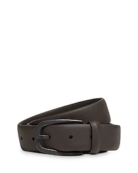 Zegna Dark Brown Leather Belt