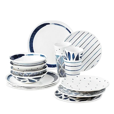 Lenox Blue Bay Melamine 16 Piece Dinnerware Set
