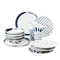 Lenox Blue Bay Melamine 16 Piece Dinnerware Set