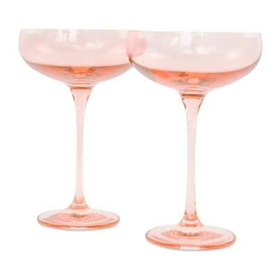 Estelle Colored Glass Champagne Coupes