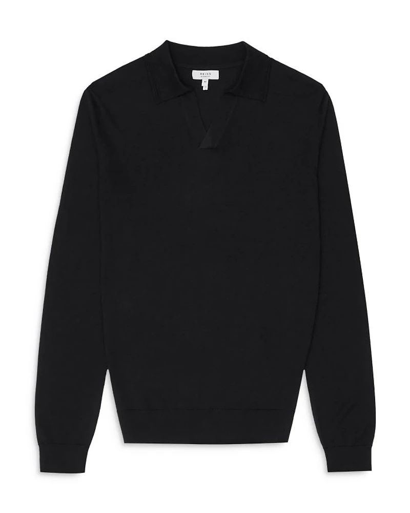 Milburn Long Sleeved Open Collar Sweater