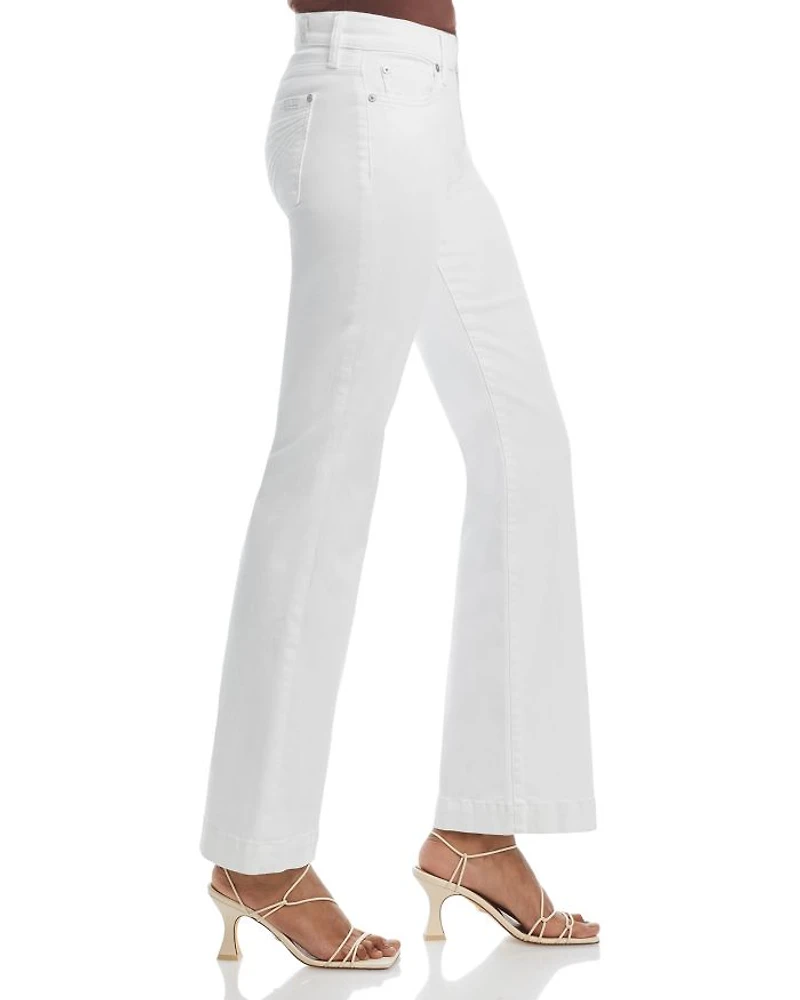 Slim Illusion Dojo High Rise Wide Leg Jeans Luxe White