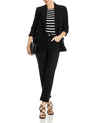 Cotton Long Sleeve Striped Tee