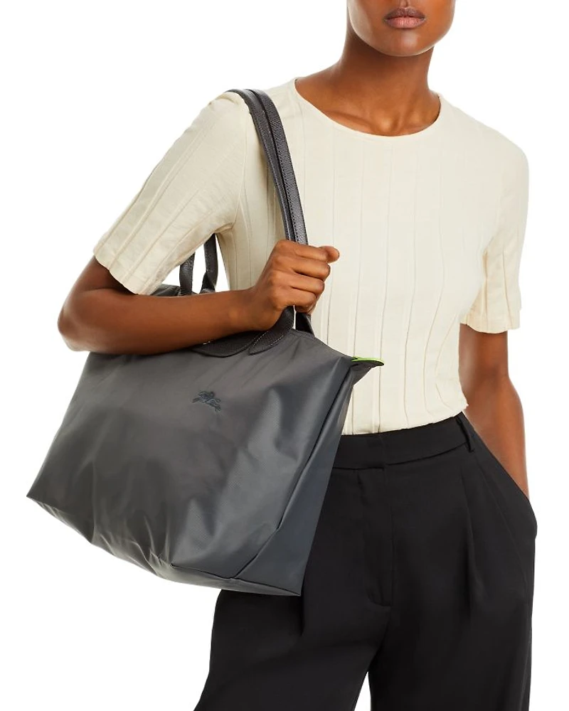 Le Pliage Green Large Nylon Tote Bag