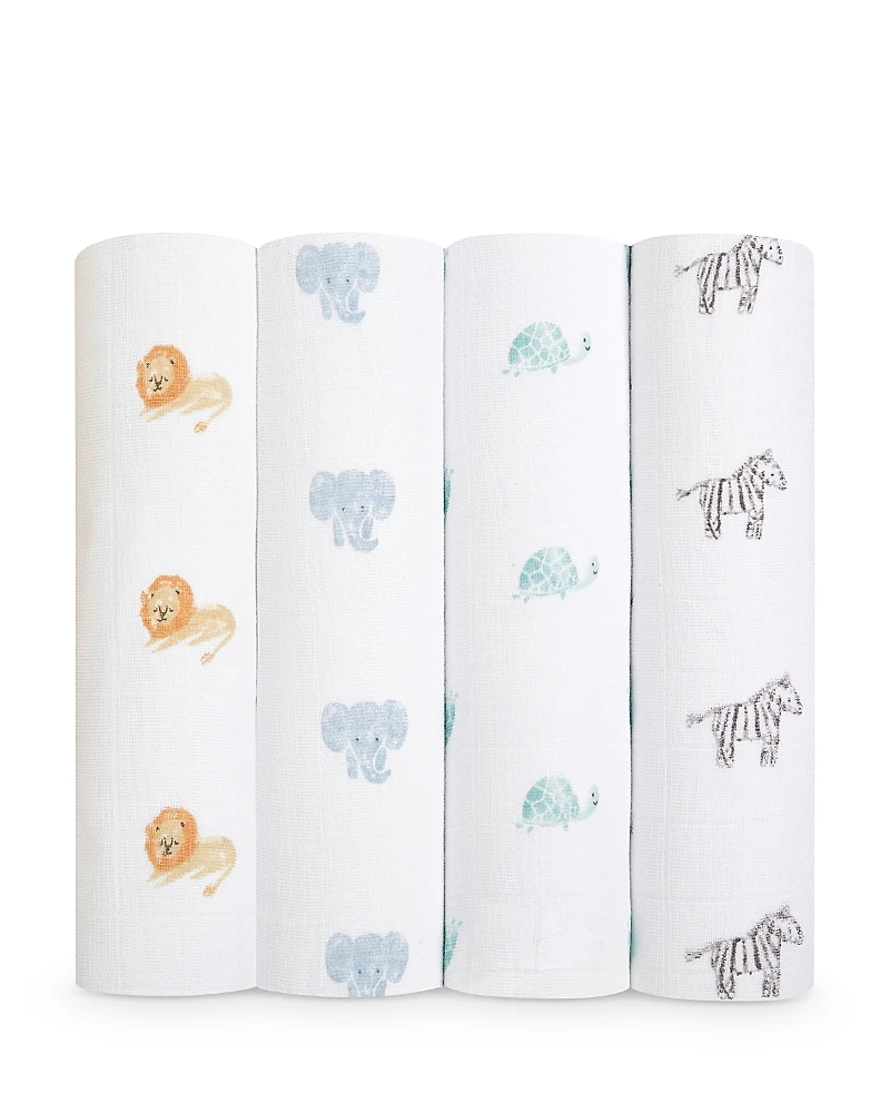 Aden and Anais 4 Pk. Printed Classic Swaddles