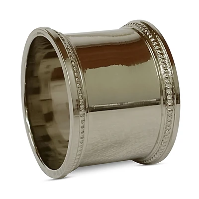 Aman Imports Napkin Ring with Beaded Rim - Exclusive