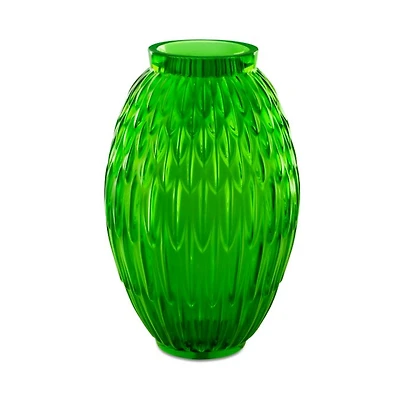 Plumes Vase in Amazon Green, Large