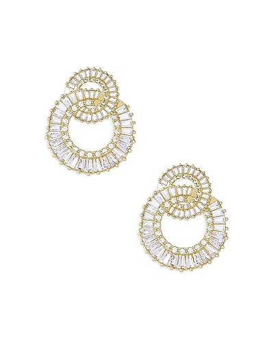 Rotating Circles Crystal Earrings