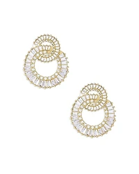 Rotating Circles Crystal Earrings