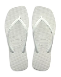 Women's Slim Square Toe Slip On Flip Flop Sandals