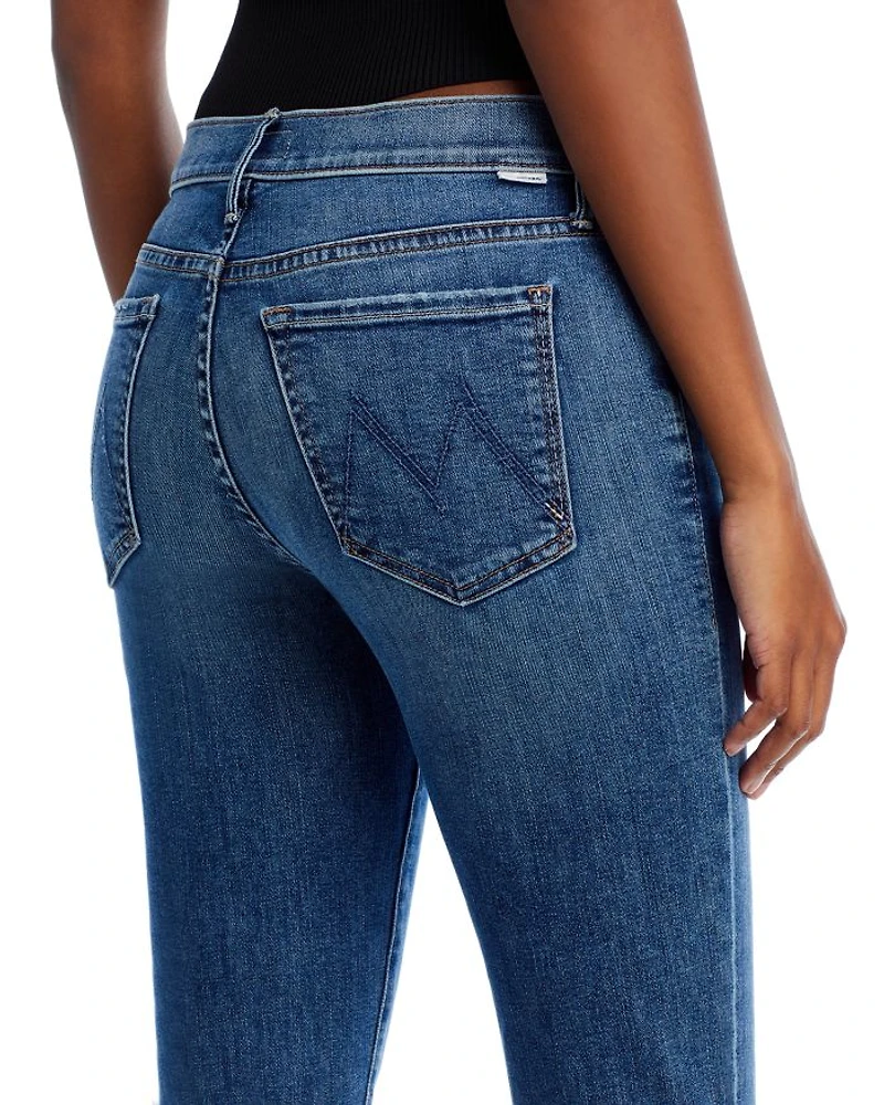 The Outside Ankle Mid Rise Bootcut Jeans Dark And Stormy Night