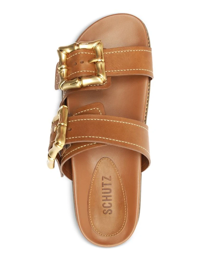 Women's Enola Sporty Slip On Buckled Slide Sandals