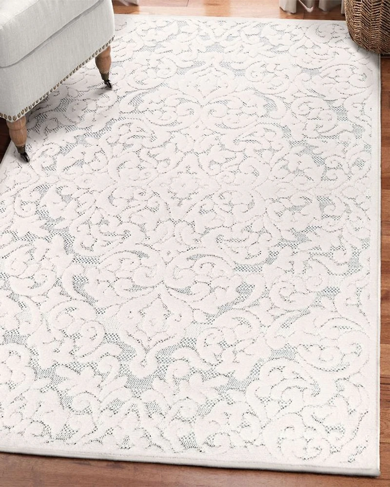 Orian Crochet Indoor/Outdoor Kensington Area Rug, 7'10" x 10'10"