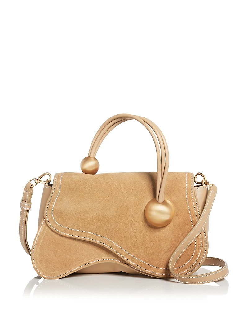 Cult Gaia Kazia Suede Top Handle Crossbody