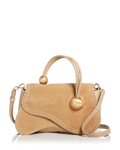Cult Gaia Kazia Suede Top Handle Crossbody