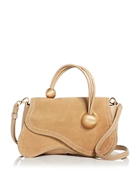 Cult Gaia Kazia Suede Top Handle Crossbody