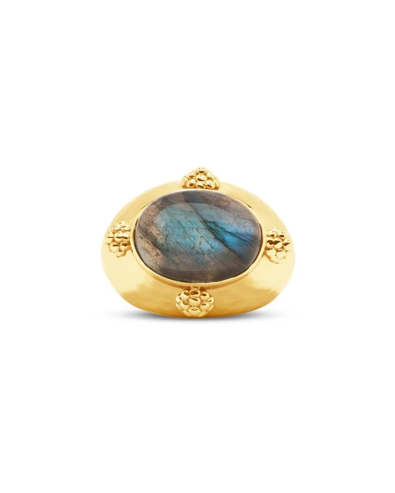Cleopatra Oval Labradorite Ring