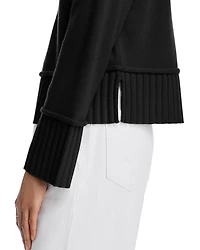 Boxy Mock Neck Cashmere Sweater - Exclusive