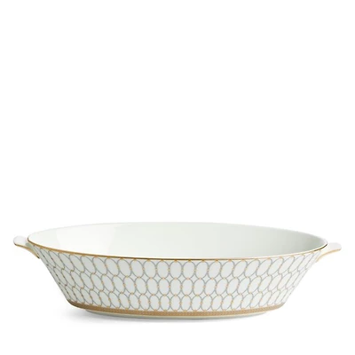 Renaissance Grey Open Oval Vegetable Dish