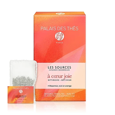 Palais des Thes Pure Joy Herbal Tea Bags - St. John's Wort, Holy basil & Orange