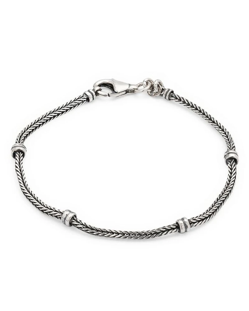 Sterling Silver Herringbone Bracelet