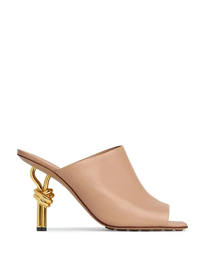 Women's Knot Slip On High Heel Sandals