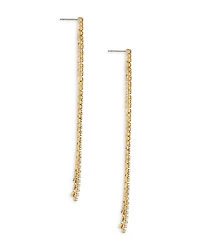 Your Moment Cubic Zirconia Linear Drop Earrings in 18K Gold Plated
