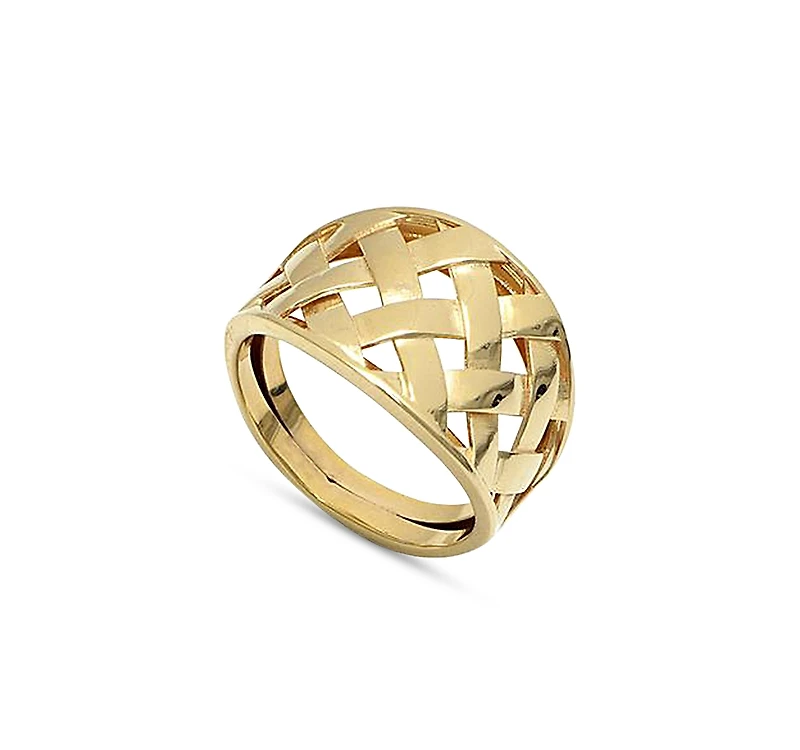 Bloomingdale's Fine Collection 14K Yellow Gold Basket Weave Ring