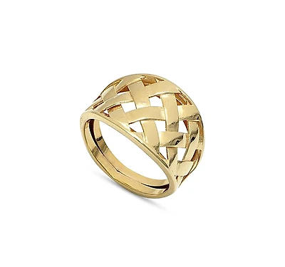 Bloomingdale's Fine Collection 14K Yellow Gold Basket Weave Ring